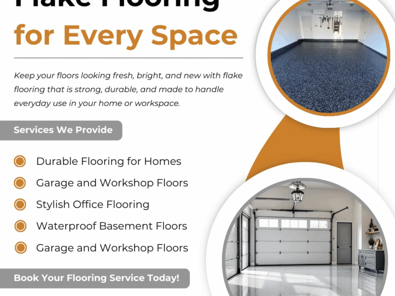 Transform Your Interiors with Premium Flake Flooring Systems