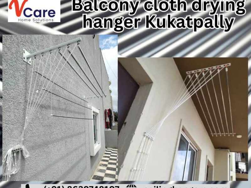 Balcony Cloth Drying Hanger in Kukatpally | Smart Space-Saving Solution