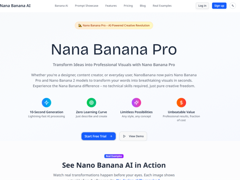 Nana Banana AI-Transform Ideas into Professional Visuals with Nano Banana Pro