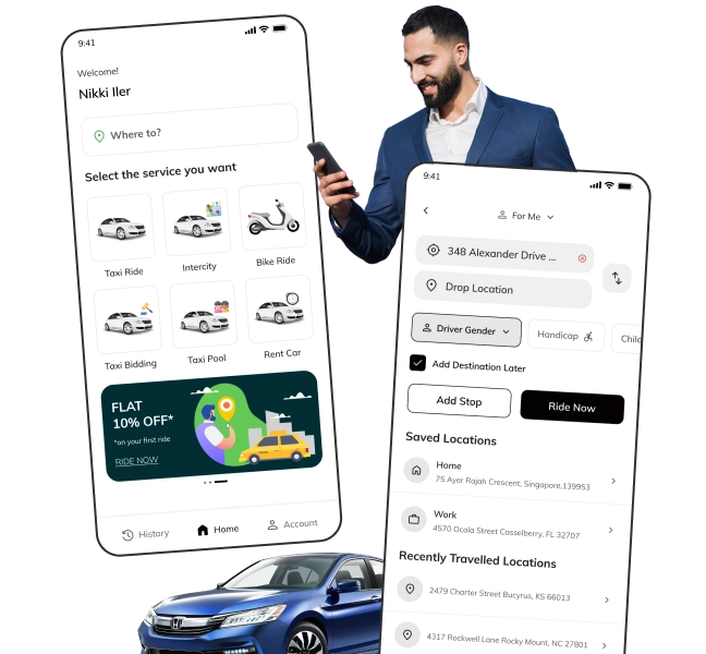 FOX-TAXI - White-Label Uber Clone App for On-Demand Taxi Services