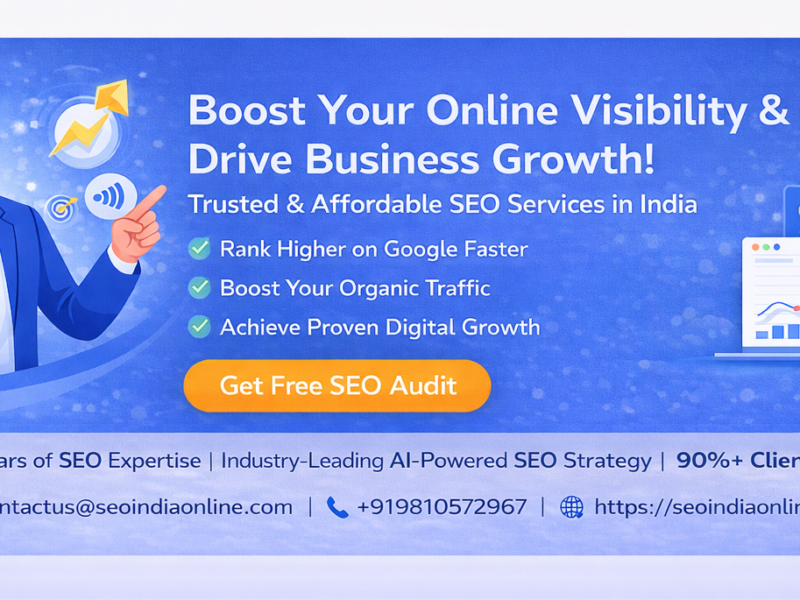 Trusted SEO Solutions for Sustainable Online Growth in India