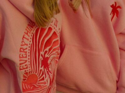 Pink Palm Puff Collection for Modern Style